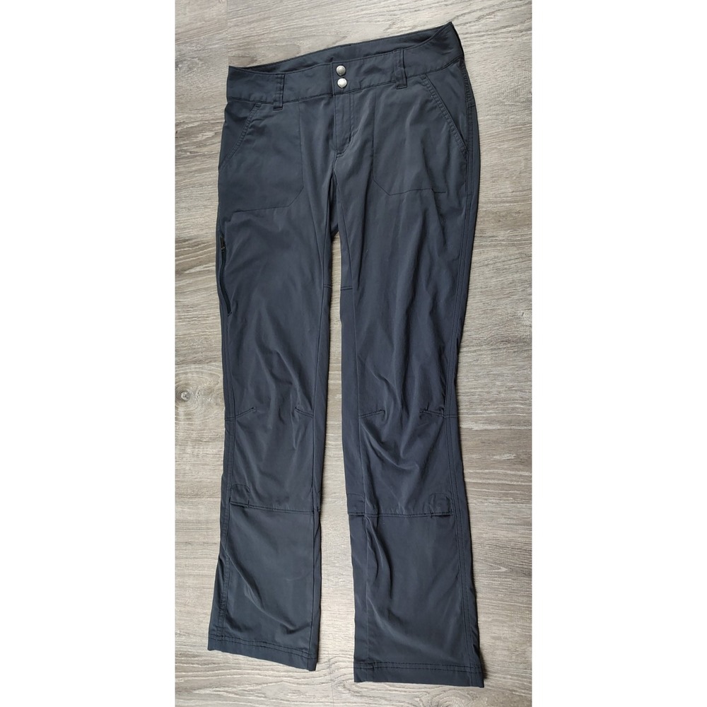 Columbia Pants Women's Size 6S Short‎ Nylon Omni Shield Pants Gray Snap Roll Hem